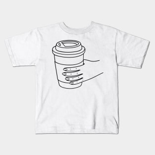 Coffee Date - Black Kids T-Shirt